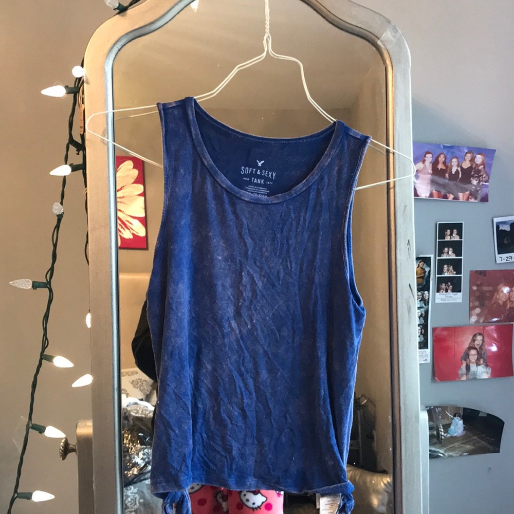 Soft and Sexy blue tank top